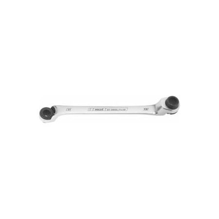 Holex Double Ratcheting Box End Wrench, 11mm x 13mm 614843 11X13